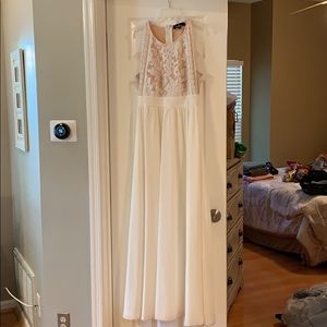 Lulus white long dress medium